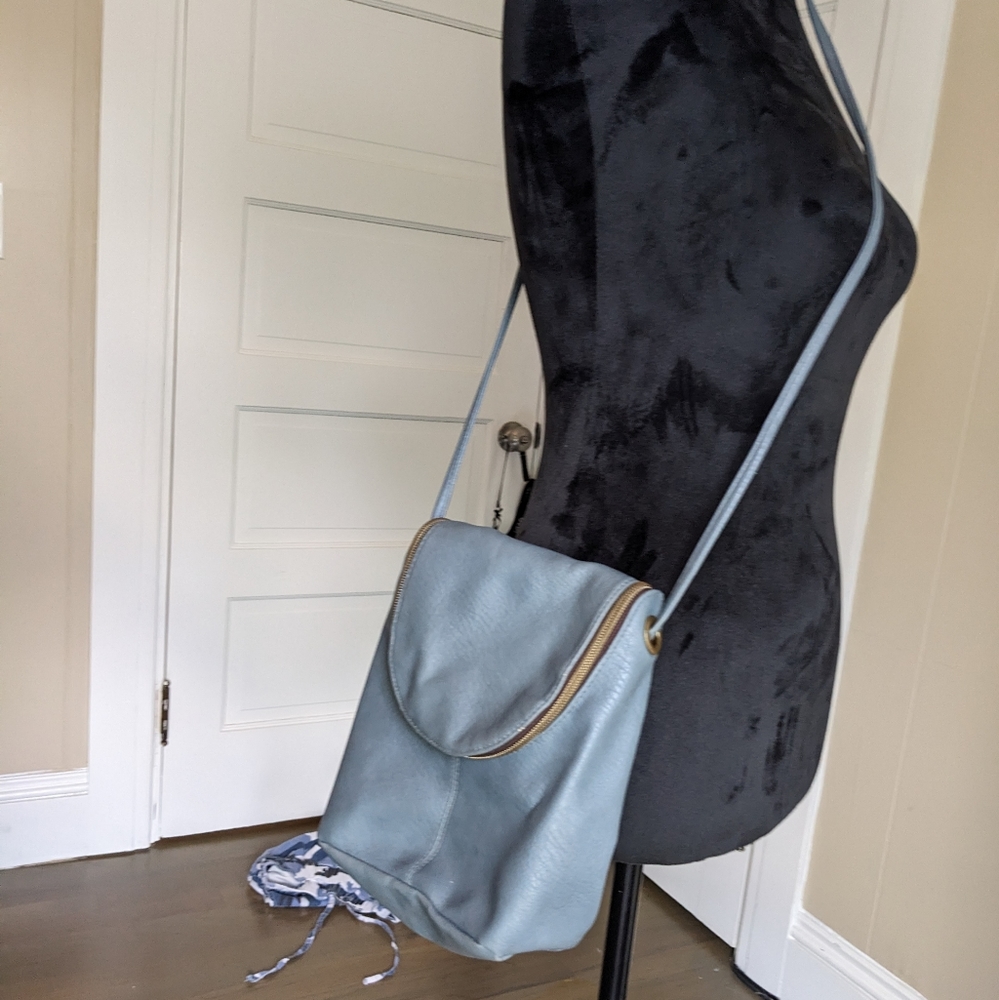 Long gray bag